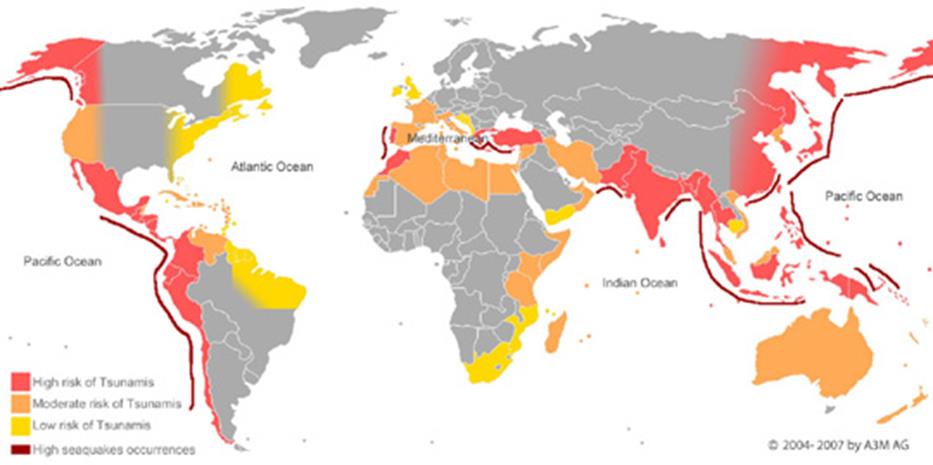 Tsunami Alarm System Map